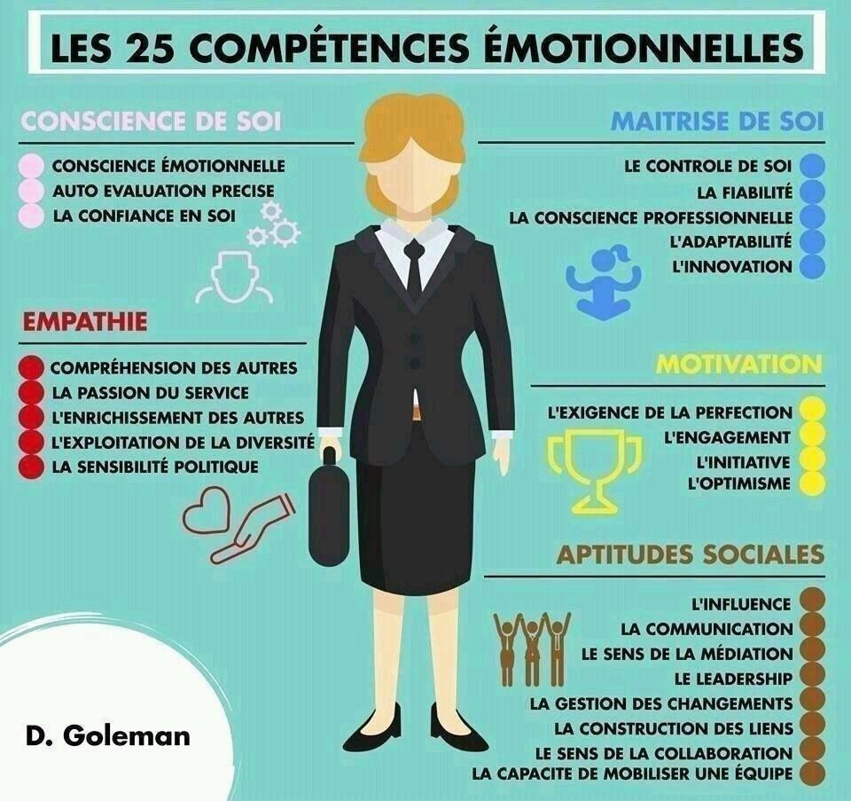 Les 25 Compétences émotionnelles Par D.Goleman - Evolution Professionnelle